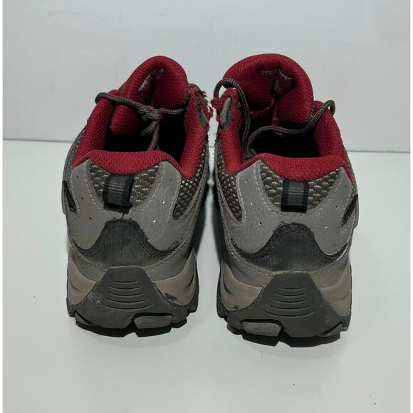 MERRELL Moab 3 Low Waterproof Hiking Shoes Leather Gray Athletic Kids 5M - Picture 4 of 11